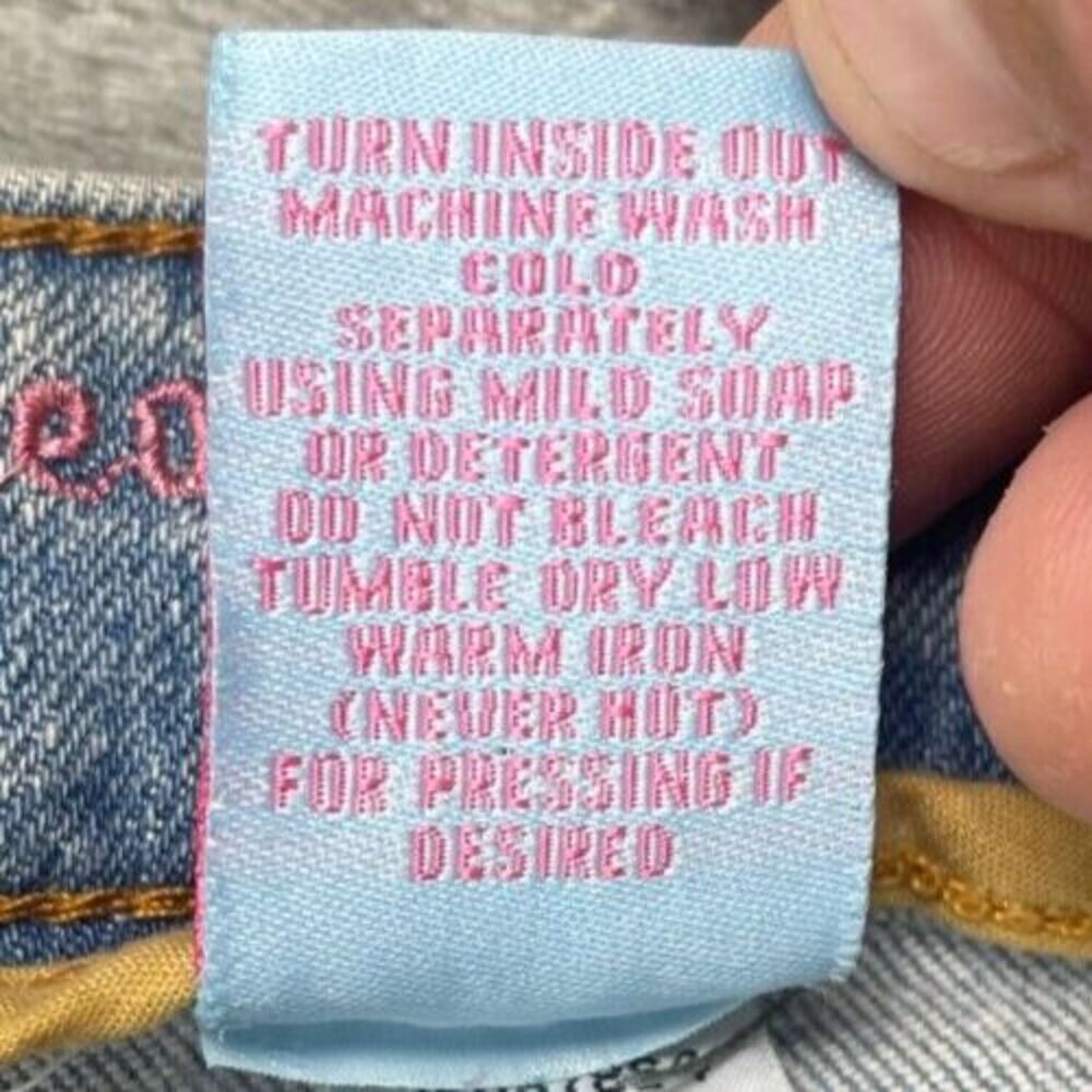 Zana Di Women's Jeans 7 Blue Low-Rise Capri Stretch Denim 30x22.5 Embroidered - Picture 7 of 10